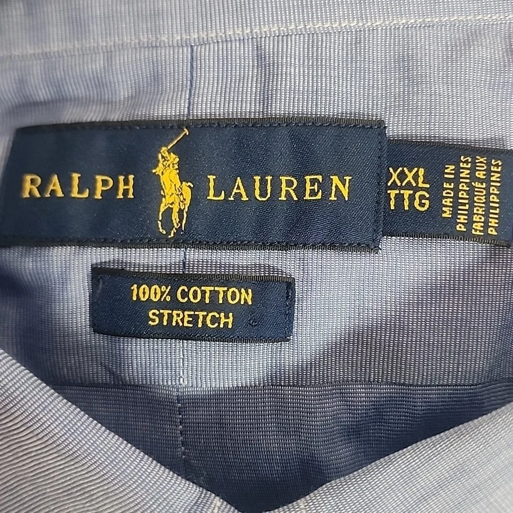 Ralph Lauren Men's Classic Blue Dress Shirt Sz XXL TTG NWT